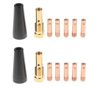 Iyalezirk Juego de 14 Puntas de Boquilla Sin Gas para Alimentación de Alambre con Núcleo Fundente Century FC90 K3493-1 035 Herramientas de Soldadura FC90 MIG de 0,8mm