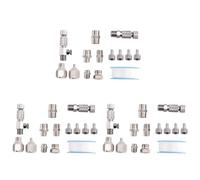 Iyalezirk Juego de Adaptadores de Aerógrafo de 42 Piezas, Acopladores de Desconexión de Liberación Rápida de Aerógrafo, Kit de Adaptador de Aerógrafo, Kit de Conector de Ajuste