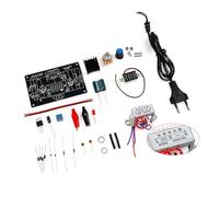 Iyalezirk Kit de Bricolaje de Fuente de Alimentación Regulada Ajustable LM317 Fuente de Alimentación Estabilizada LM317 de 220 V CA A 1,25-12 V CC Enchufe Europeo para Laboratorio