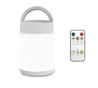 Iyalezirk Luz nocturna dormitorio luz de sueño Control remoto alimentación noche luz lámpara de protección de los ojos recargable