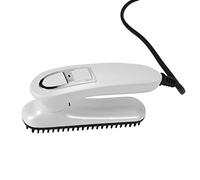 Iyalezirk Mini barba plegable y peine para cabello liso, peine eléctrico para hombre con pelo liso en el lado, pelo liso, apto para barba, peinado, cabello liso, enchufe europeo