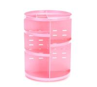 Iyalezirk Organizador Maquillaje Giratorio 360, Estante de Almacenamiento con Soporte Giratorio de Maquillaje Ajustable para Bricolaje, Estante de Maquillaje con Capacidad para CosméTicos B