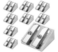 Iyalezirk Paquete de 24 Sacapuntas de Metal de Mano con 2 Orificios para Escuelas, Oficinas, Hogares y Proyectos de Arte