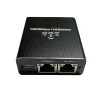 Iyalezirk Splitter Gigabit Ethernet Adaptador de Extensión LAN Splitter RJ45 de 1 A 3 Adaptador de Red LAN RJ45 de 1000 Mbps a 4 Puertos de 1 A 3 Duradero Fácil de Instalar Fácil de Usar