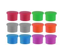 Iyalezirk TapóN de Vino de Silicona de 12 Uds., Tapa de Botella de Vino Sin Fugas, Selladores de Mantenimiento Fresco, Cierres de ChampáN para Bebidas y Cerveza