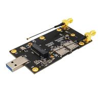 Iyalezirk Tarjeta de Expansión Adaptadora NGFF M.2 Key B A USB 3.0 para Módulo 3G/4G/5G, Tarjeta WiFi M.2, Ranura Dual para Tarjeta Nano SIM, Antena 5G.