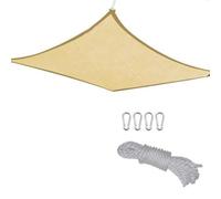 Iyalezirk Tarjeta de Sombra Cuadrada Rectangular de 2x3 Metros, Vela de Sombra para Ventana Exterior, Sombra Extra Grande Transpirable