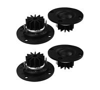 Iyalezirk Tweeter Altavoz 6 Ohm 30W HiFi Película de Seda de CúPula Blanda Altoparlante Neodimio Disipador de Dentado 4 Pcs