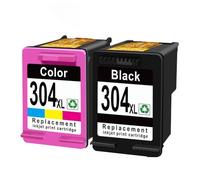 IYBYNYHN Cartucho de Tinta Cartouche 304 304 XL Compatible con los Modelos de Impresora 5000 5010 5012 5014 5020 5030 5032 5034 5052 5055(HP 304xl 1bk1color)