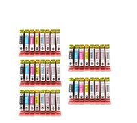 IYBYNYHN Cartucho de Tinta CLI65 Compatible con Impresora Pro 200, Cartucho de Tinta de Color BK C M Y PC PM GY LGY, 1 Uds. A 40 Uds.(CLI-65 40pcs-5set)