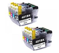 IYBYNYHN Cartucho de Tinta Compatible LC401 LC401XL 401 para impresoras J1010DW J5340DW J5345DW(2 Set)