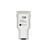 IYBYNYHN Cartucho de Tinta de 300ML F9J68A F9J67A F9J66A Compatible con DesignJet T730 T830(728-300ml-MBK)