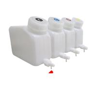 IYBYNYHN Cartucho de Tinta vacío de 220ml, 4 Uds., para Sistema de Suministro de Tinta de Impresora ecosolvente, Compatible con Mimaki Roland Mutoh VS300 BN-20(4tank Single interfa)