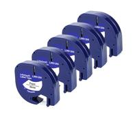 IYBYNYHN Cinta 2 5 10 Uds 91201 91202 12267 12mm LT Compatible con 91221 91331 91200 etiquetadora LT 100H(5PK Paper White)