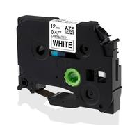 IYBYNYHN Cinta de Etiquetas laminada de 12 mm TZE231 TZE131 TZE631 Compatible con Cinta para Impresora de Etiquetas PT H100 PT H110 D600 710BT(Black on White)