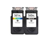 IYBYNYHN El Cartucho de Tinta remanufactura Compatible para PG560 PG560XL PG-560 PG 560 CL 561 Funciona con TS5350 TS5351 TS5352 TS5353 Impresoras(1SET 2COLORS)