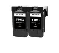 IYBYNYHN Reemplazo de Cartucho de Tinta Compatible para PG510 CL511 PG-510 CL-511 Funciona con impresoras MP250 MP280 IP2700 MP240 MP270 MP480 MX320(2PC - Black)