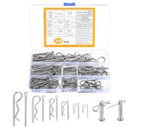 IYEREER 300 Pasadores Partidos y R-Clips Acero Inoxidable