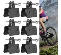 IYEREER 6 Pares Pastillas de Freno de Bicicleta, Pastillas de Freno Bicicleta MTB Semimetálicas de Resina para Shimano MT200 MT400 MT500 B01S B03S B05S, para Tektro