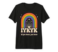 IYKYK Si Sabes Que conoces el Humor Retro del arcoíris Camiseta Premium
