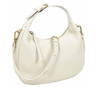 IYO Crescent Hobo Bag - Bolso de hombro de piel granulada de media luna | Cremallera superior dorada | Correa desmontable | Niebla de porcelana | Espresso Noir | Wheat Dusk | Midnight Slate, Niebla de