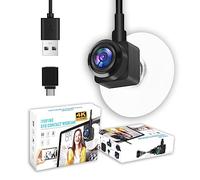 IYOFINE Cámara web de contacto cara a cara 4K con ventosa fija en la pantalla central, IMX179 8MP CMOS, cámaras de enfoque automático, crea una conexión positiva en cada llamada/conferencia