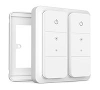 IYOKI® Pro Cubierta de Interruptor para Philips Hue Dimmer V2, Compatible con Hue Switch Cover, Adaptador de Placa de Interruptor de Luz Remoto, 2-Gang (1-Pack)