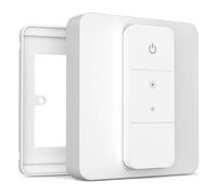 IYOKI® Standard Cubierta de Interruptor para Philips Hue Dimmer V2, Compatible con Hue Switch Cover, Adaptador de Placa de Interruptor de Luz Remoto, 1-Gang (2-Pack)