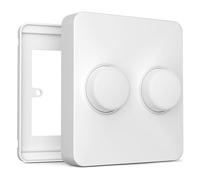 IYOKI® Standard Tapa para Philips Hue Smart Button, 2-Gang (1-Pack) | Tapa para interruptor doble (2-Gang), para Smart Button, pack de 1, botón no incluido