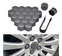 IYOUGSIAS Cubre Tornillos Llantas, para Audi Q3 F3 2018-2023 2024 Tapones Tornillos Rueda Cubre Tuercas Hexagonal Antióxido con Pinza,20 Piezas,19mm