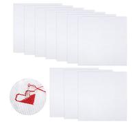 Iyowei 10 piezas de tela de punto de cruz Aida, 11 hilos para bricolaje, manualidades, aguja y bordado a máquina, 30 x 30 cm