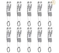 Iyowei 10Pcs Cinturón Llavero Llaveros de Cinturón, Hebilla de Cinturón de Llavero Cinturon Policial para Hombre y Mujer (3.1 * 0.5cm)