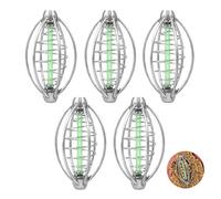 Iyowei 5Pcs Alimentador Pesca, Alimentador de Pesca de Carpa Cebador Pesca Carpa, Cebadores de Pesca Alimentador de Resorte Pesca para Alimentador de Carpas