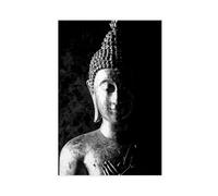 IYTAFGYT Póster de Buda en blanco y negro sin marco para pared, 20 x 30 cm