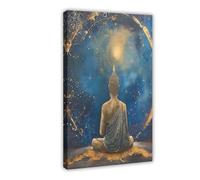 IYTAFGYT Póster de meditación de Buda, 1 lienzo para pared, 30 x 45 cm