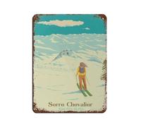 IYTAFGYT Serre Chevalier - Cartel de metal vintage para decoración de pared de casa, bar, bar, centro de esquí, 30 x 40 cm