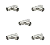 iYueMps BNC T tipo 3 vías divisor hembra a hembra adaptador conector para cable coaxial coaxial (5 piezas)
