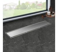 iYueMps Canaleta de Ducha 60cm,2 en 1 Desagüe de Ducha de acero inoxidable con Antiolores y Filtro de Pelo, Plateado