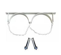 IYUESQ Estante de Almacenamiento de oxígeno, Soporte para Tanque de oxígeno Individual/Doble, Soporte para Cilindro de oxígeno para el hogar, Soporte Colgante para Tanque de Cilindro de O