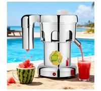 IYUESQ Licuadora centrífuga eléctrica de Acero Inoxidable para Frutas y Verduras, Prensa de zumos Comercial, 370 W de Potencia.