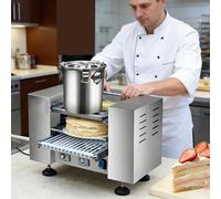 IYUESQ Máquina Comercial para Crepes - Máquina automática para Hacer Capas de Tarta Mille Crepe con Temperatura Ajustable para Obtener una Capa de Huevo y Tartas de Capas