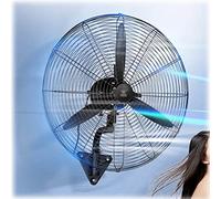IYUESQ Ventilador Industrial de Pared, Rejilla metálica Resistente, oscilación de 60°, 3 velocidades, Resistente al Agua, Cable de alimentación Largo, Ideal para refrigeración en Exterior