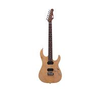 IYV Guitarra eléctrica de cuerpo sólido de 6 cuerdas, derecha (IS-400 HH)