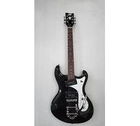 IYV Guitarra eléctrica de cuerpo sólido de 6 cuerdas, derecha, negra (ISMR-200)