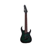 IYV IYV-ISFF8-400 - Guitarra eléctrica de cuerpo sólido con tapa de arce acolchada, color verde (ISFF8-400)