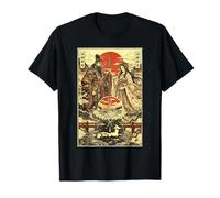 Izanagi e Izanami Ukiyo-e Mitología Japonesa estética Camiseta