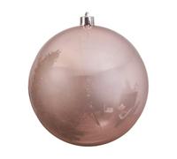 Izaneo - Bola de Navidad brillante color rosa polvo XXL - talla D 20 cm