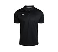 Izas Acay Polo Técnico de Manga Corta para Hombre. Ligero, Transpirable y de Secado Rápido. Polo Deportivo para Running y Entrenamiento. Black. Talla S