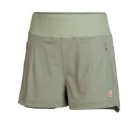Izas Asti Pantalón Corto para Mujer con Cintura Elástica y Bolsillos con Cremallera para Deporte. Shorts Transpirables y Ligeros para Senderismo y Montaña. Color Blanco y Negro
