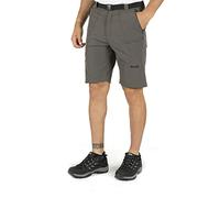 Izas Biescas Pantalones Cortos Trekking, Hombre, Gris Oscuro, XS